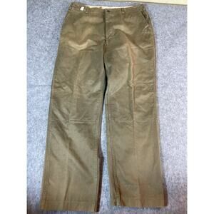 Vintage 30s 40s Read Head Workwear Chino Pants Mens 38x32 Relaxed Straight Khaki